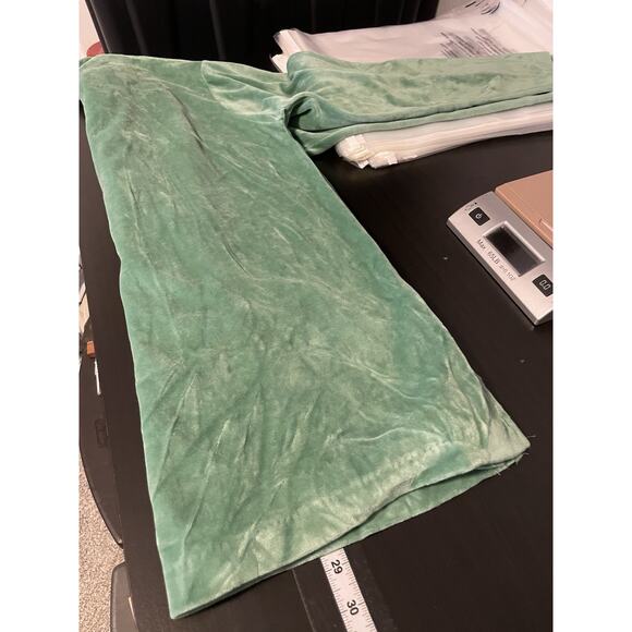 Vintage Gertrude Davenport Womens Top Medium Green Terry Velour Popover Retro - Picture 6 of 7